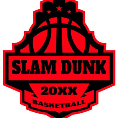 SLAM DUNK Basketball Logo Template Miniatura