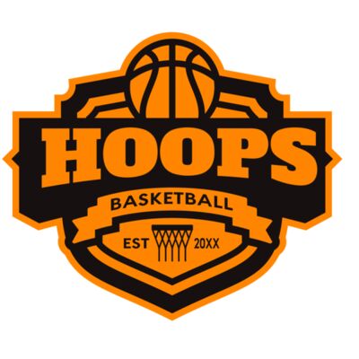Hoops Basketball logo template 04 Miniatura