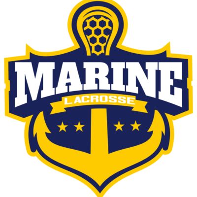 Marine Lacrosse Logo Template Miniatura