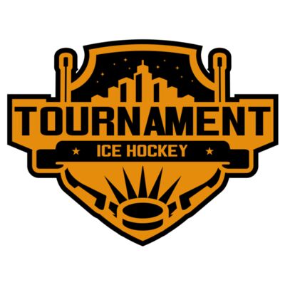Tournament Ice Hockey logo template 02 Miniatura