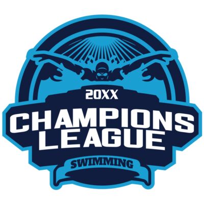 Champions League Swimming logo template Miniatura