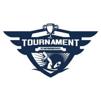 Swimming Tournament logo template 04 Miniatura