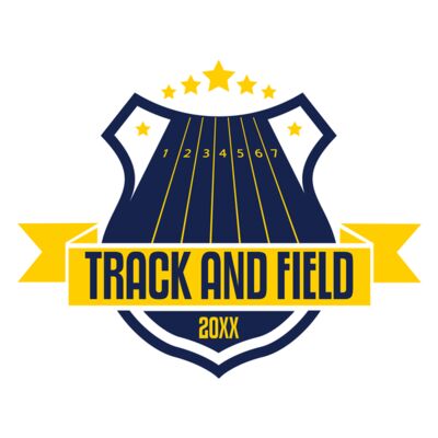 Track & Field Team Logo 06 Miniatura