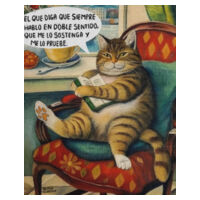 Sostenlo ante el gato Diseño