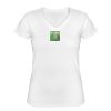 Playera Dama: Algodón Peinado Cuello V Miniatura