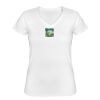 Playera Dama: Algodón Peinado Cuello V Miniatura