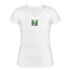 Playera Dama: Algodón Peinado Cuello V Miniatura